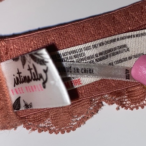 Woman's FP Rust Orange Lace Halter Bralette XS - Picture 6 of 12